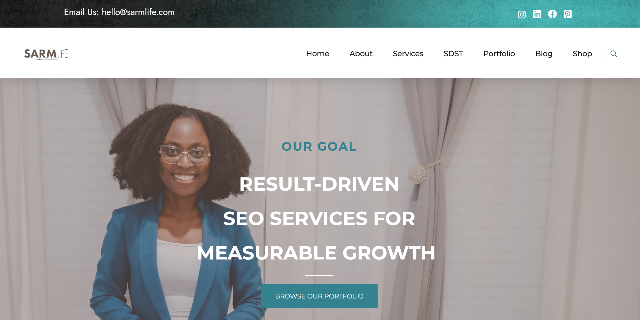 sarmlife website redesign case study